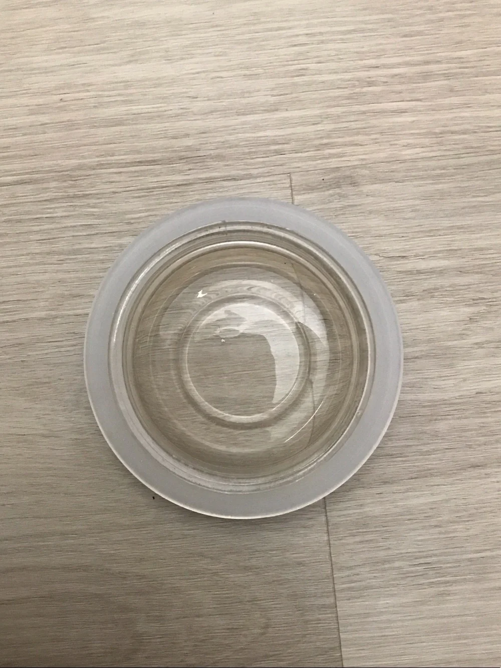 Pair of Clear Glass Storage Jars with Lids